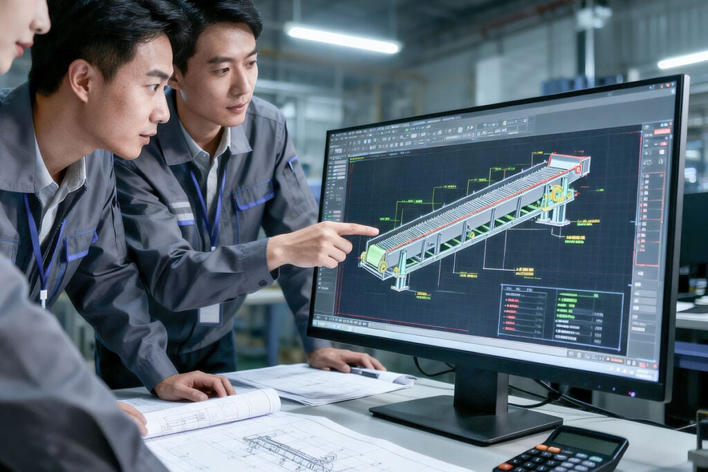 Design Scenarios for Vibrating Conveyors