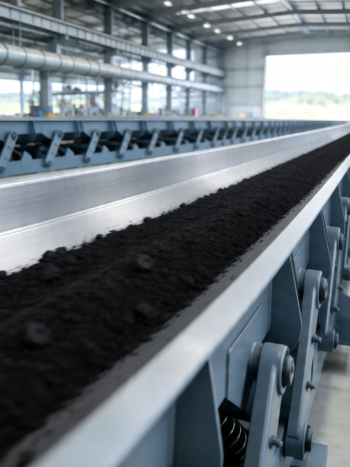 DSL Single-Mass Resonant Vibrating Conveyor for Carbon Powder Transport