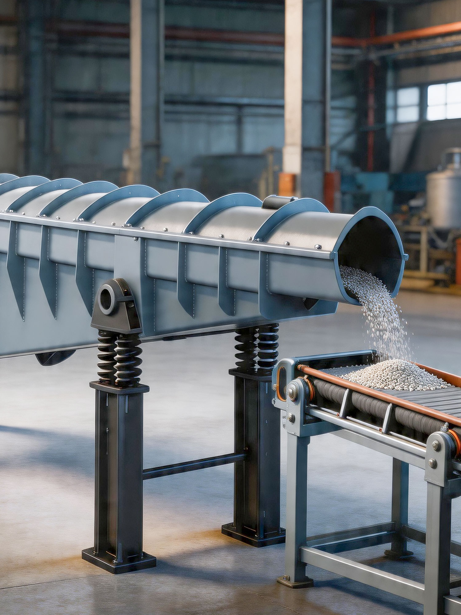 ZS Motor-Driven Vibrating Conveyors in the Chemical Industry