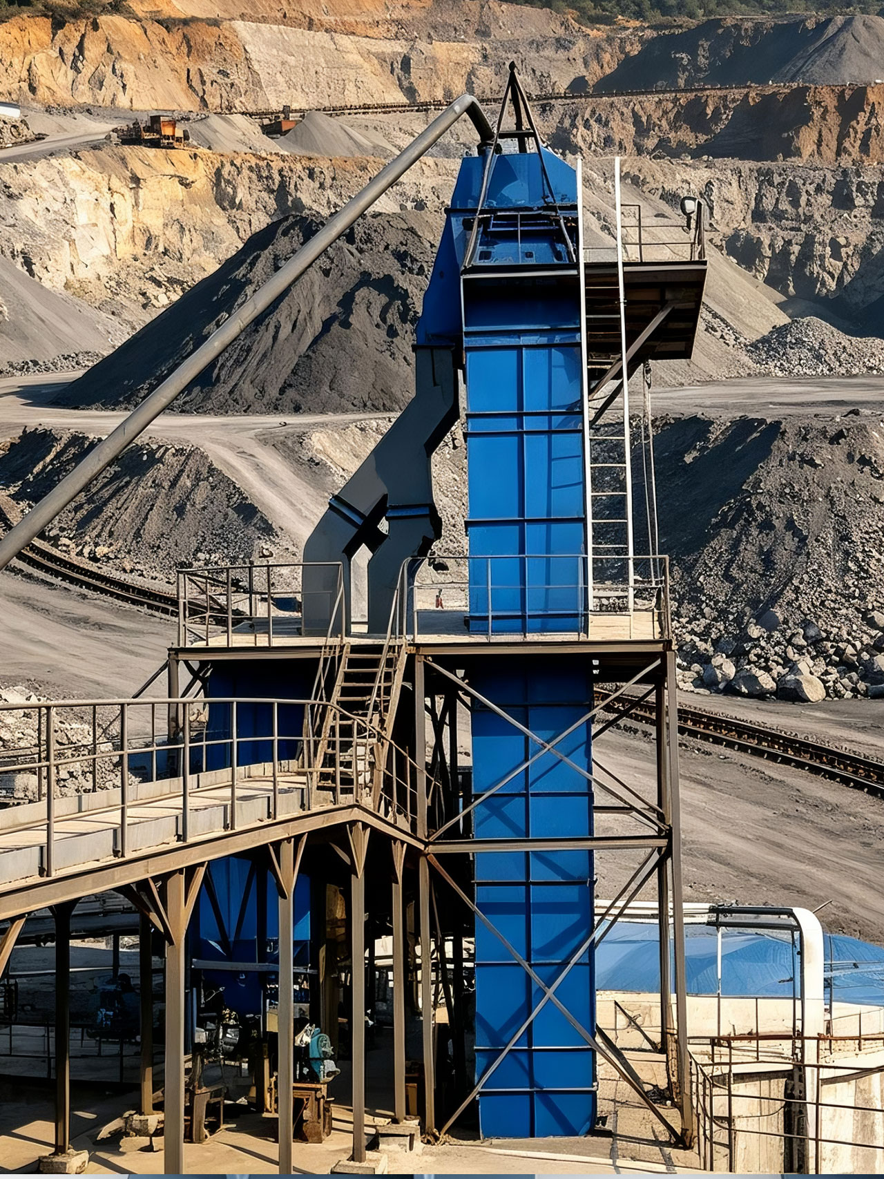 Bucket Elevators are used for mining
