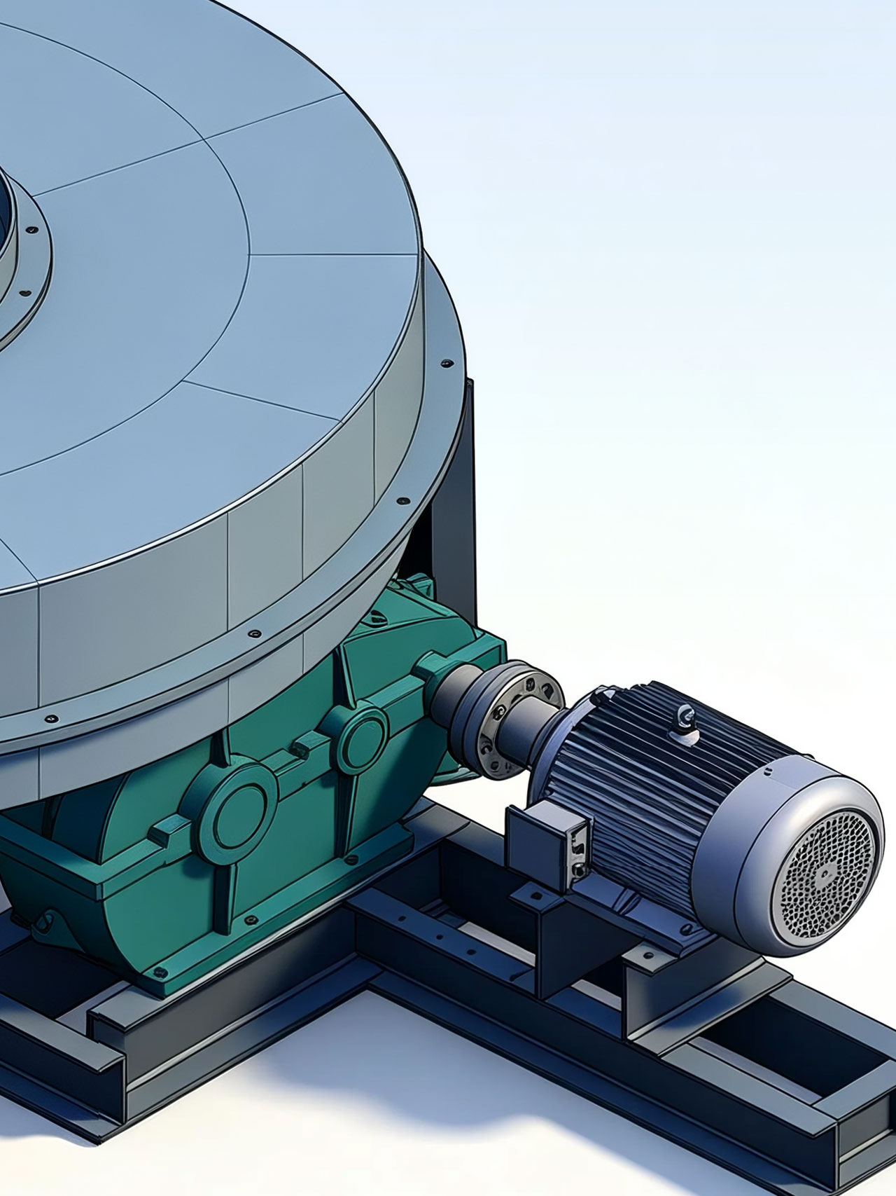 Structure Diagram of Rotary Pan Feeders
