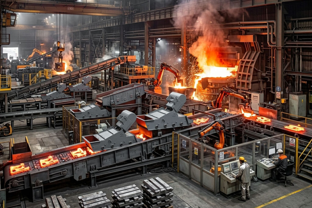 Vibrating Conveying Equipment for Foundry & Metal Processing