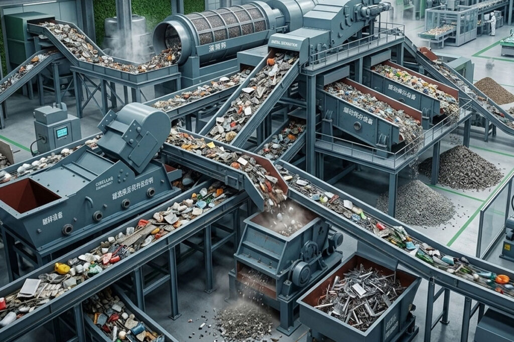Vibrating Conveying Equipment for Recycling & Solid Waste Management